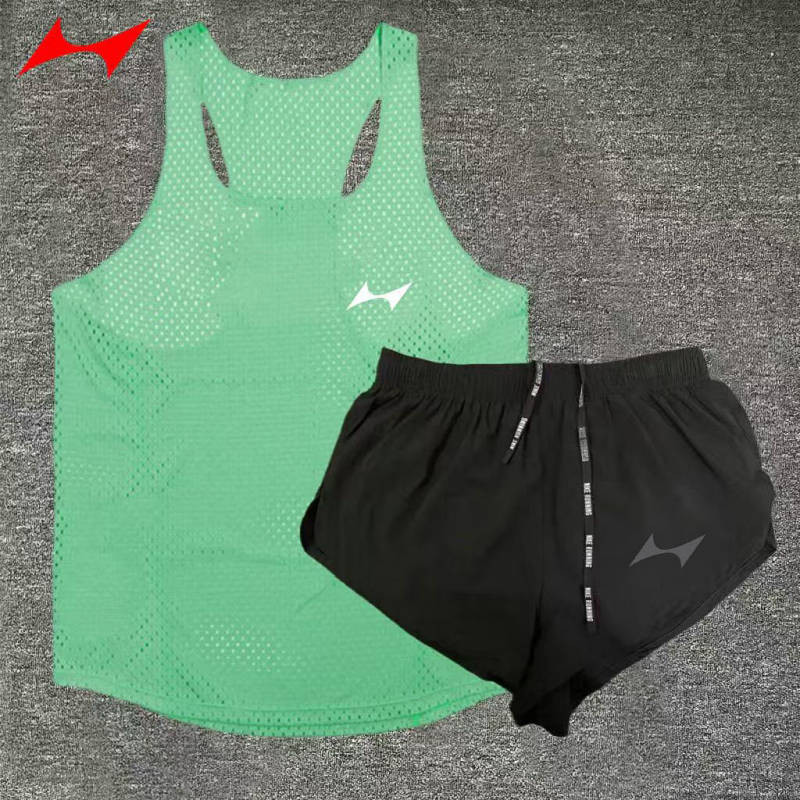 【Ready Stock】 Hells Track and Field Vest Men's and Women's Sports Marathon Sports Running Competitio