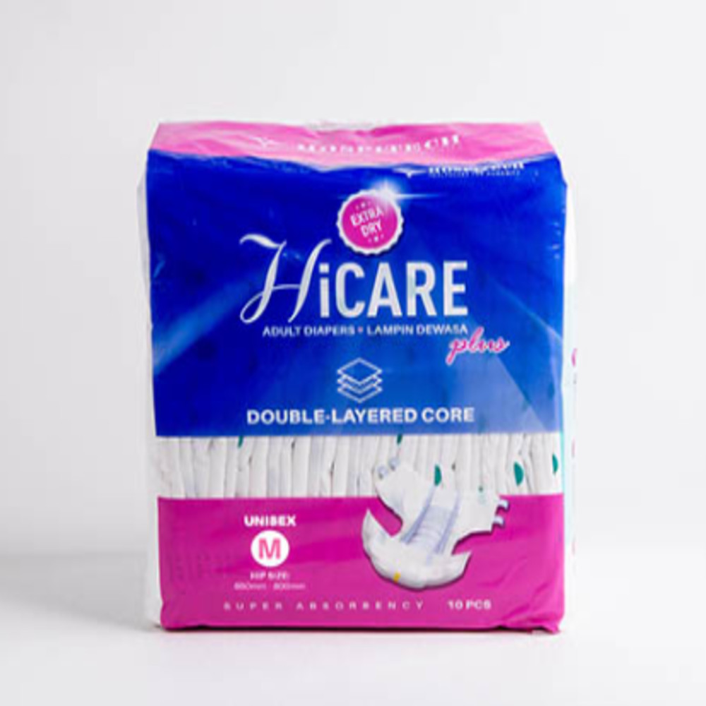 HICARE ADULT DIAPERS M (10S-PKT)