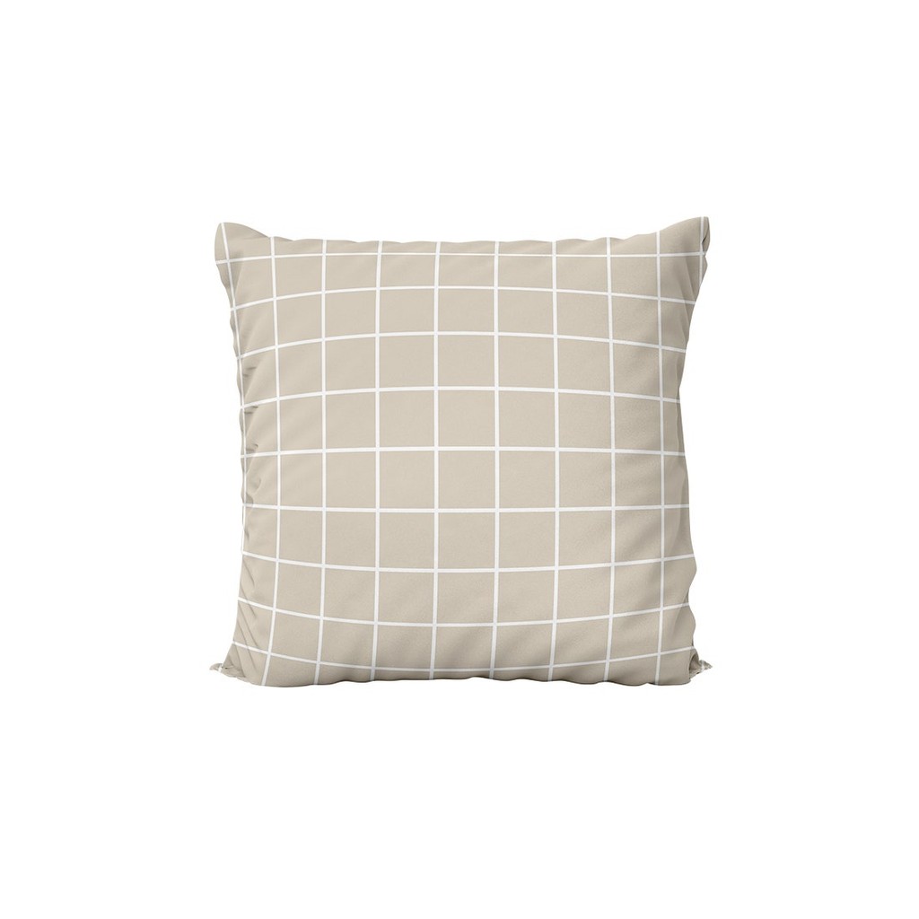 Koncept Furniture หมอนอิง รุ่น My Life สีน้ำตาลลายตาราง (45x18x45 ซม.)  แบรนด์ KONCEPT FURNITURE