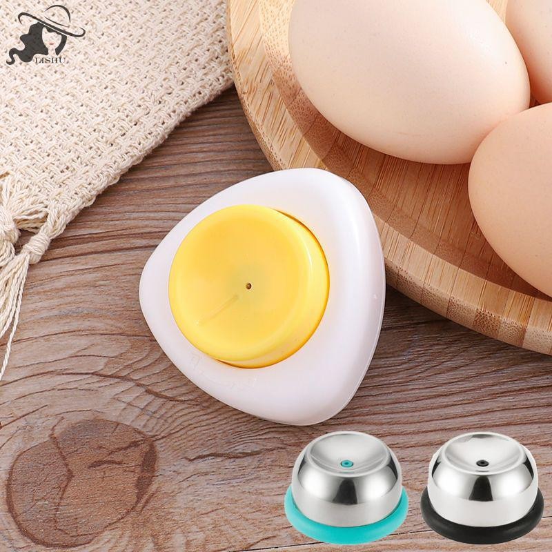 Lishu สแตนเลสไข่เจาะฐานพลาสติกคู่มือต้มไข่เจาะรู Gadget ครัวเจาะไข่ป้องกันการระเบิด th