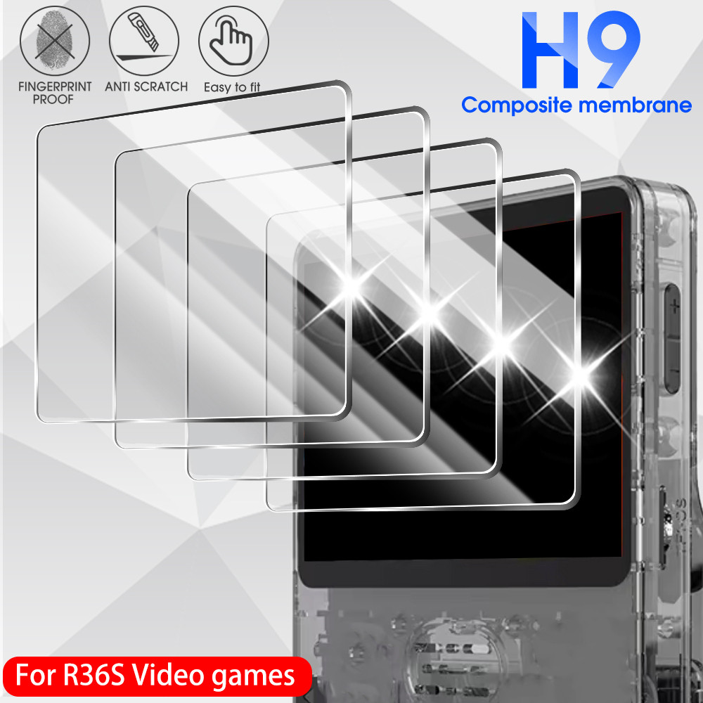 1/2/3 ชิ้นป้องกันหน้าจอสําหรับ R36S เครื่องเล่นเกม 3.5 นิ้ว - HD, ใส, ป้องกันรอยขีดข่วน - กระจกนิรภัยฟิล์มป้องกันแบบเต็ม - ฝาครอบป้องกันหน้าจอ - อุปกรณ์เสริมคอนโซลเกม
