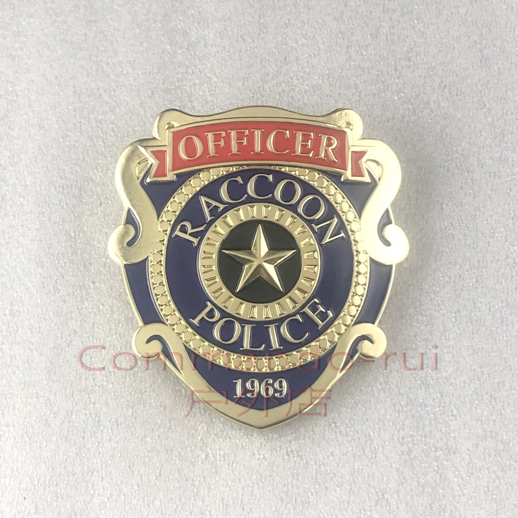 Resident Evil Remake Biohazard re2 Raccoon City RPD OFFICER ป้ายป้ายโลหะ