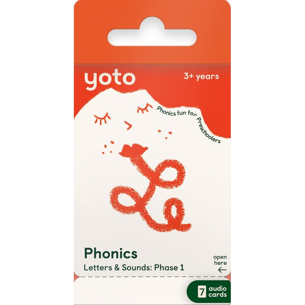 Yoto Card Phonics: Letters & Sounds: Phase 1 แพ็ค 7 ใบ