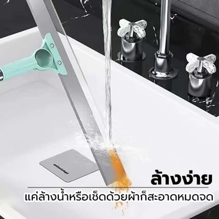 ให้พื้นแห้งเร็วขึ้น ไม้ปาดน้ำ ไม้รีดน้ำ ไม้กวาด ไม้ถูพื้น สำหรับกวาดน้ำและฝุ่น ปรับหมุนได้ 180° ล้างทำความสะอาดได้ง่าย