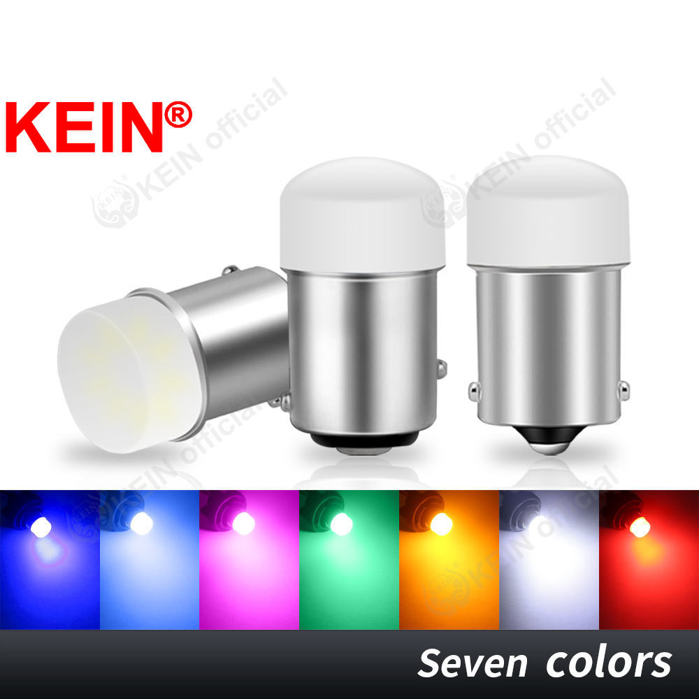 Kein 10/50PCS DC12V 24V 1156 1157 รถบรรทุกไฟ Led BA15S P21W BAY15D P21/5W รถ Led Reversing หลอดไฟที่จอดรถไฟเลี้ยวเบรคหยุดแสงอัตโนมัติรถจักรยานยนต์เบรค 9SMD 3014