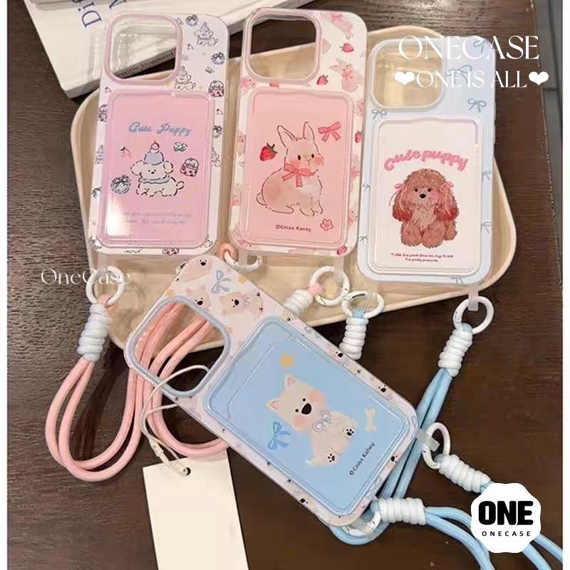 เคสไอโฟน 12 เคส IPhone 14 16 13 12 11 15 Pro Max 15 6 7 8 16 Plus Max XR XS X Plus SE2020 กล่องใส่บัตร การ์ตูน แมว เคส