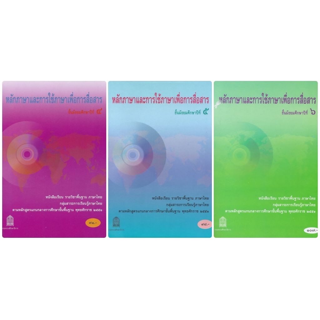 หนังสือเรียน ภาษาไทย หลักภาษาและการใช้ภาษาเพื่อการสื่อสาร ม.4 ม.5 ม.6 (สสวท.)