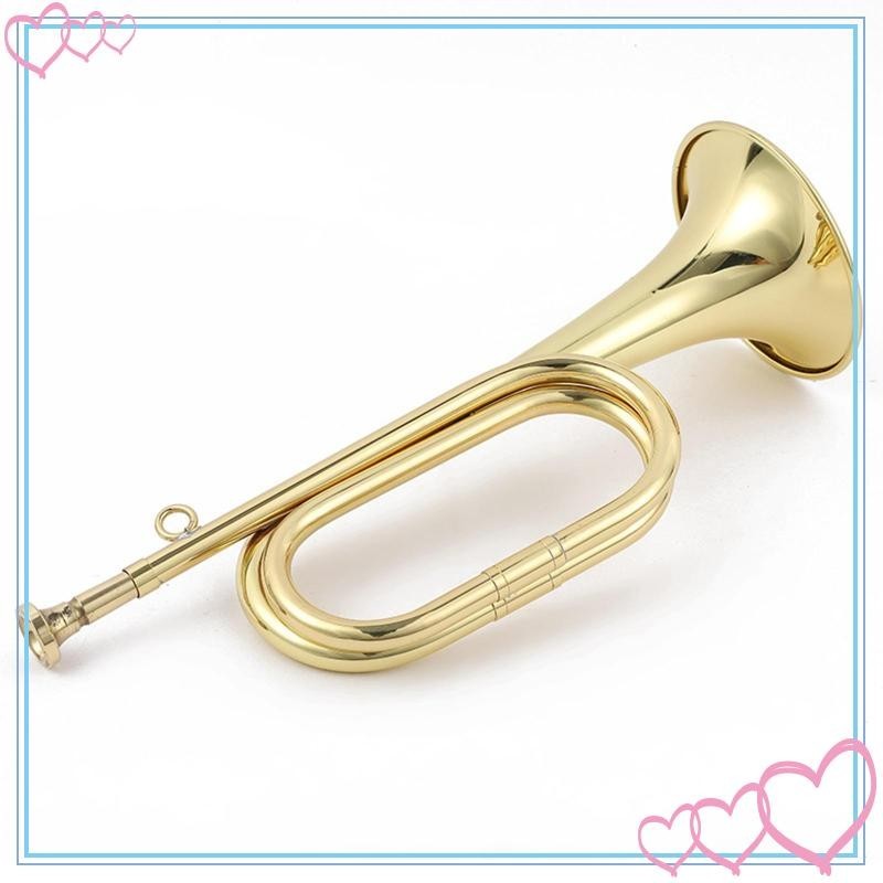 [meteor2] Cavalry Trumpet ทองเหลืองเต็มทรัมเป็ตเครื่องดนตรีเป่า Bugle ทองเหลือง Bugle
