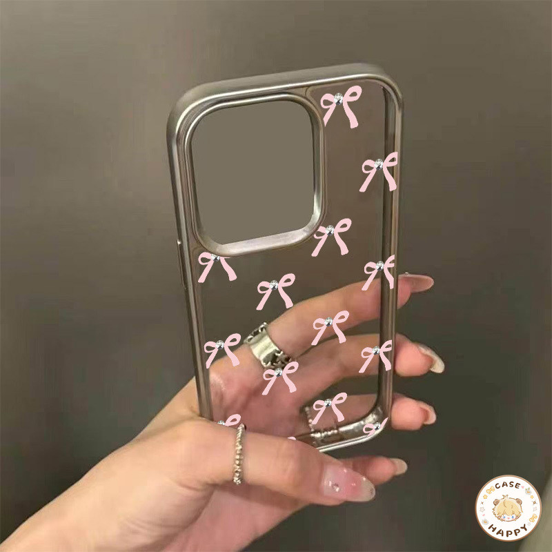 รูปแบบ โบกบอนต์ สวยเรียบง่าย เดอะพาวเวอร์พัฟเกิร์ล เคส IPhone 16 11 13 15 12 14 Pro Max XS X XR MAX 7 16 8 Plus SE 2020