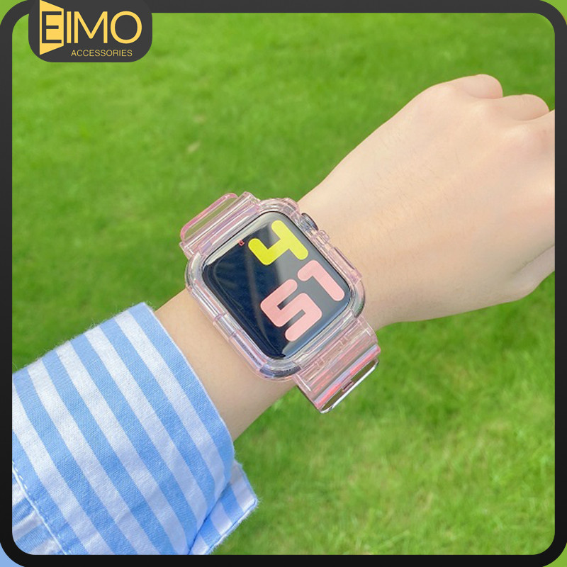 TPU กรณีนาฬิกาโปร่งใส for Apple Watch SE 44มม 40มม 38มม 45มม 41มม 42มม IWatch Ultra 3 SE 3 2 Series 11 10 9 8 7 6 5 4 3 – โปรปัง