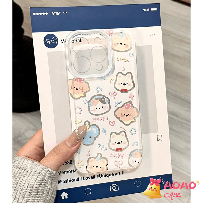 การ์ตูนสัตว์น่ารักนุ่ม เคสRealme C67 C53 C35 C55 C51 C25 C11 11 5 5i C3 C15 C30 C31 C21 C21Y C25Y C25S C20A