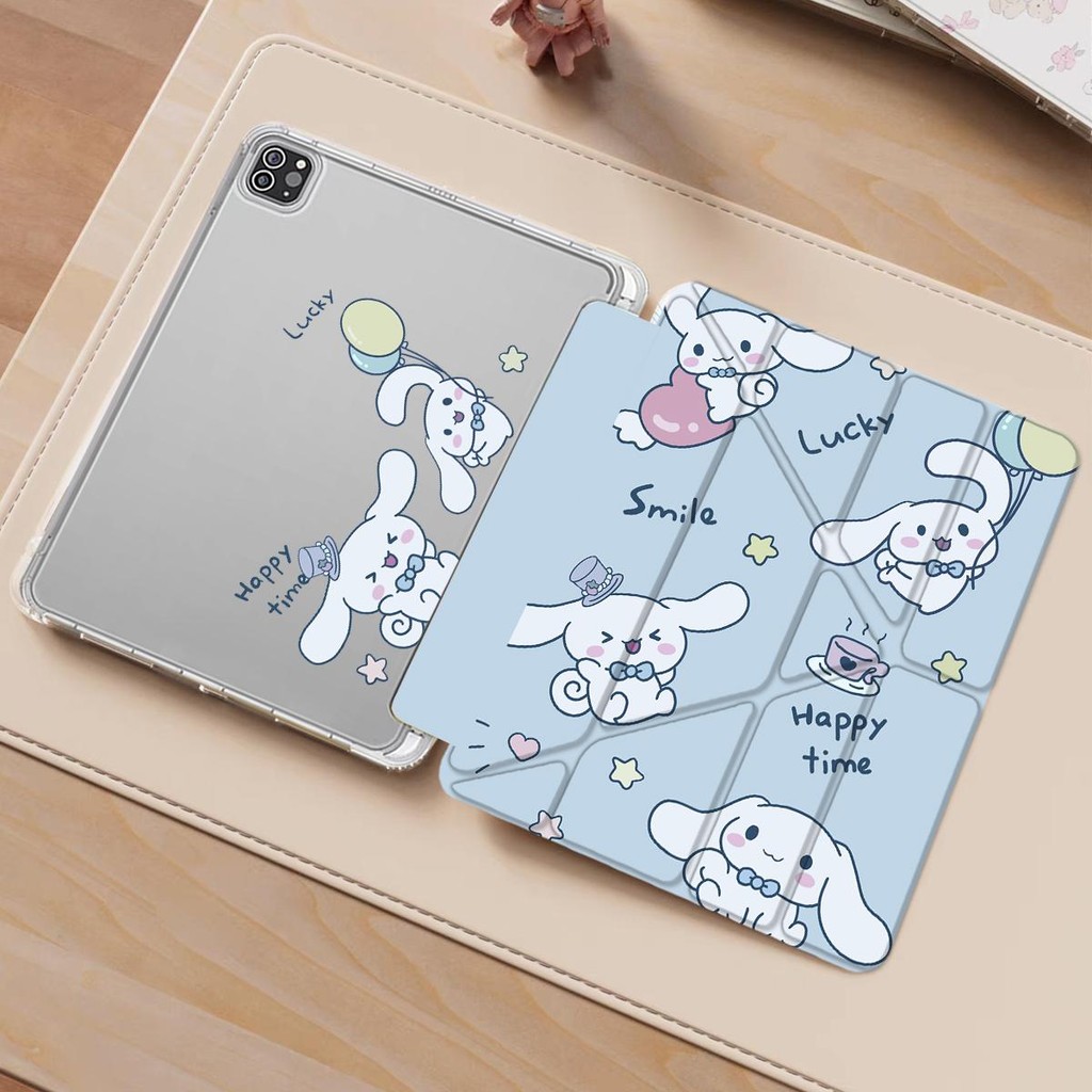 เคสไอเเพด gen5/gen6 9.7 gen7/gen8/gen9 10.2 Air1/Air2/Air3พร้อมช่องเสียบปากกาฝาหลังใส กรณีAir4/Air5 10.9 pro11