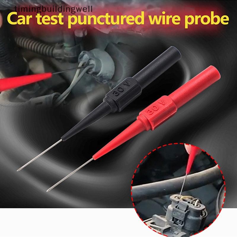 Twth Car Tip Probes เครื่องมือวินิจฉัย Auto Multimeter Test Leads Extention Back เครื่องมือ QDD