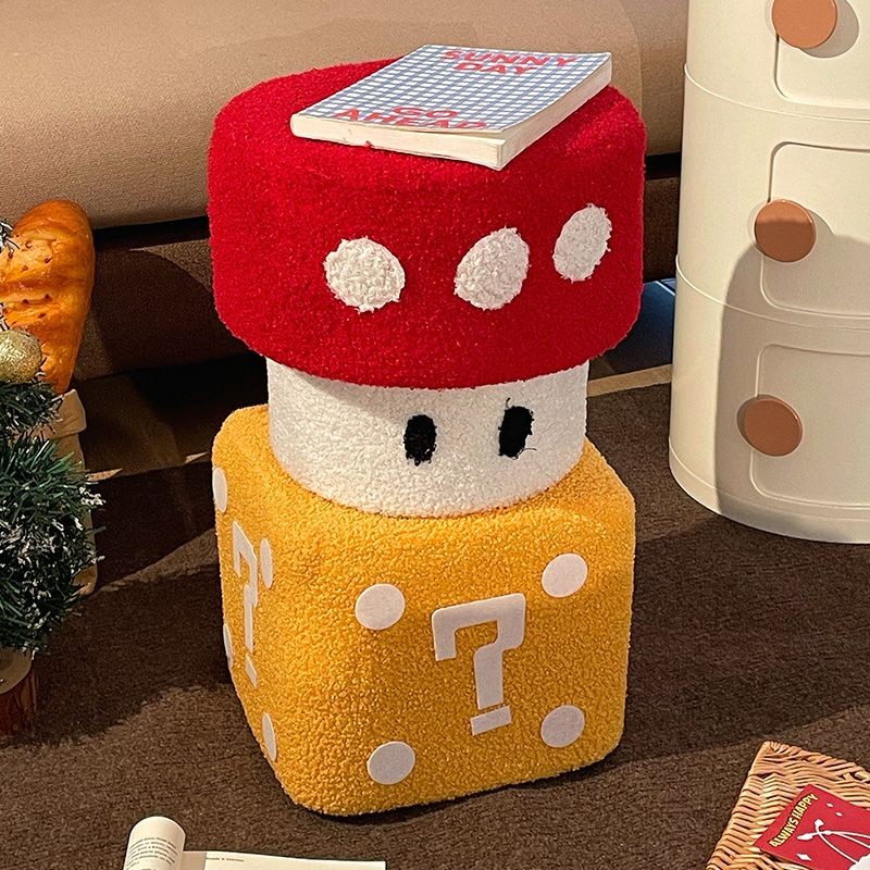 เก้าอี้เห็ด เก้าอี้เด็ก ที่นั่งการ์ตูน เก้าอี้เปลี่ยนรองเท้าที่ทางเข้า เก้าอี้น่ารัก ตกแต่งห้องนั่งเล่น - รูปที่ 6