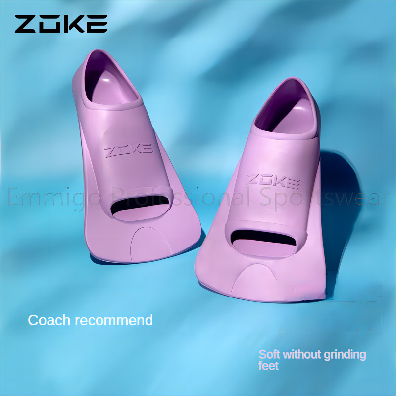 Zoke ยาง Professional ดําน้ํา Fins สําหรับผู้ชายผู้หญิงเด็กว่ายน้ํา Surf Beach Water Fins Flippers ดําน้ําผู้ใหญ่รองเท้า