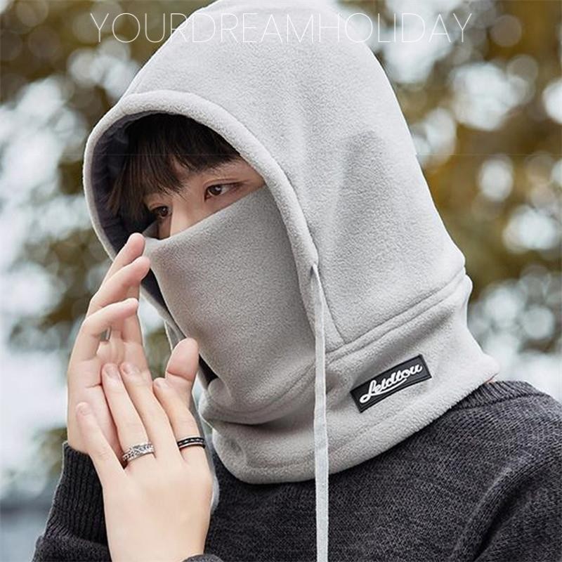 ฤดูหนาวที่อบอุ่นกลางแจ้งขี่หน้ากากใบหน้าครอบคลุมไหมพรมขนแกะรถจักรยานยนต์เล่นสกีใบหน้าหน้ากากอบอุ่น กันลม ปกหมวก