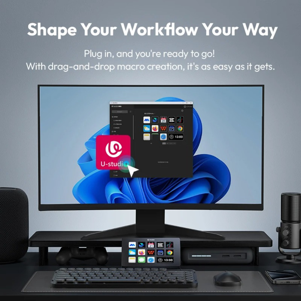 Ulanzi D200 Stream Deck Live Content Creation Controller ชุดควบคุมคำสั่งลัด ปุ่มลัด ไลฟ์สด สตรีมเกม