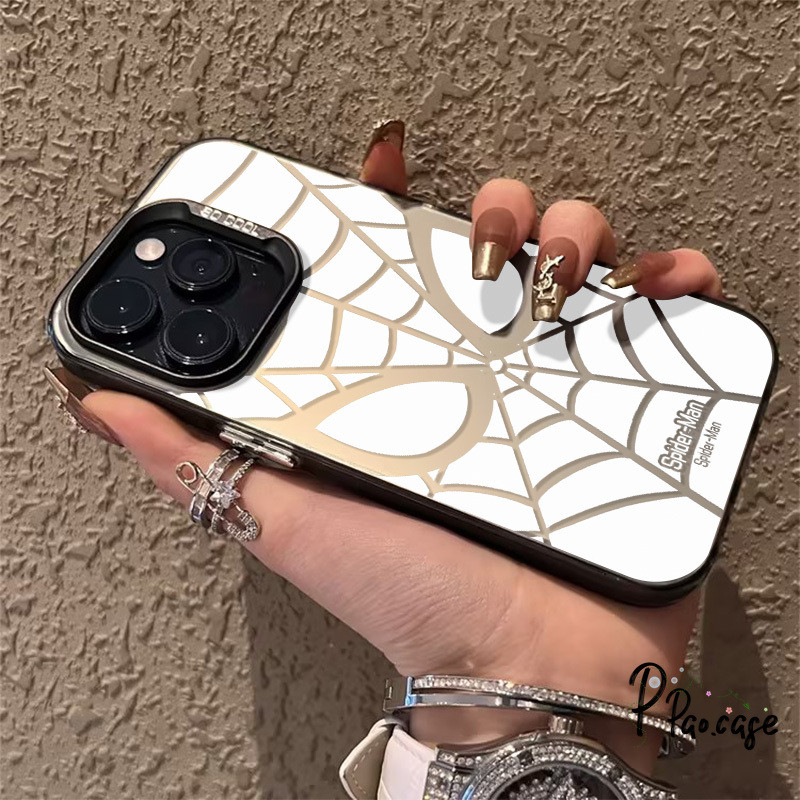 แฟชั่นเย็น Spiderman เข้ากันได้เคสไอโฟน 16 11 13 7Plus 15 12 14 Pro Max XR X XS Max 16 7 14 8 Plus SE 2020 TPU อ่อนเคส