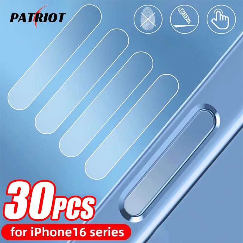 10/20/30 ชิ้นกระจกนิรภัยปุ่มกล้องสติกเกอร์-ใช้งานร่วมกับสําหรับ iPhone 16 - ฟิล์มป้องกันปุ่ม-สําหรับ 16Pro Max 16Plus - HD Clear Anti-scratch ด้านข้างปุ่ม Protector