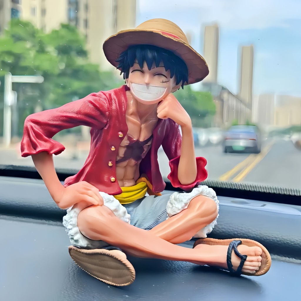 สถานที่ท้องถิ่น 13 ซม. ONE PIECE Luffy Action Figure Smiley Face รูปปั้นอะนิเมะรูป COD สต็อกคอสเพลย์ Action Figure ตุ๊กตาของเล่นสําหรับของขวัญเด็กคอลเลกชันเครื่องประดับรถขนาดใหญ่ Figur