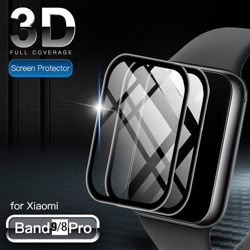5/3pcs 3Dโค้งฟิล์มสําหรับXiaomi Mi Band 9 8 Pro Smartwatch Anti-Scratchป้องกันหน้าจอสําหรับXiaomi Mi