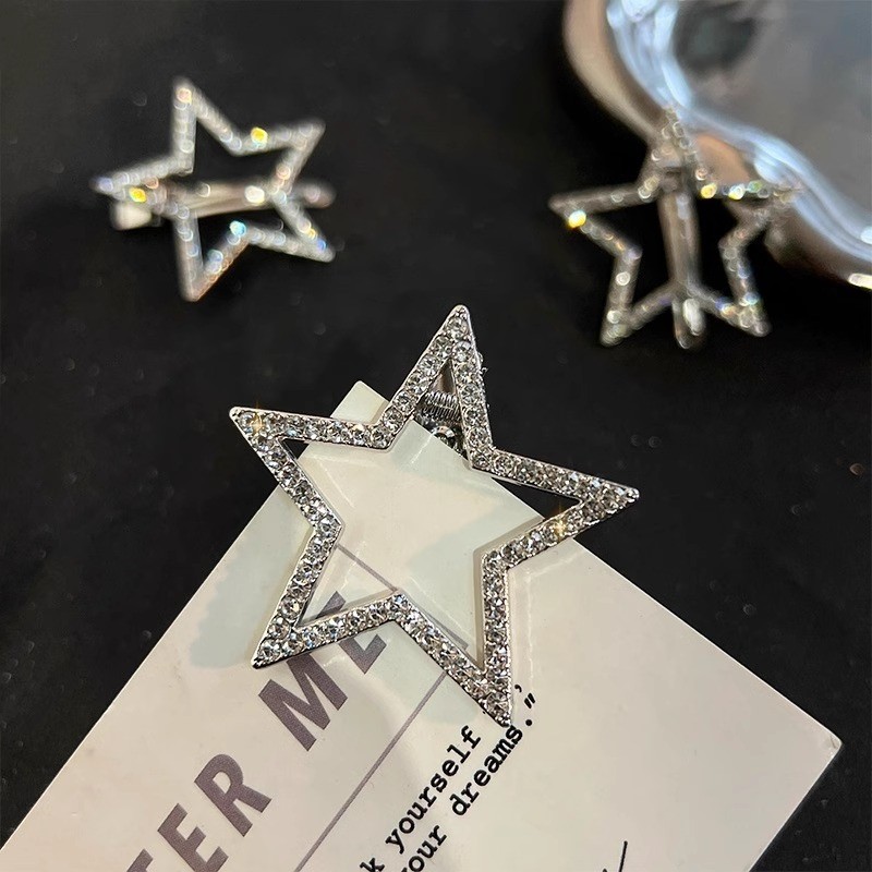 แฟชั่น Bling Zircon Silver Star Hairpin Bangs คลิปเจ้าหญิง Headwear เครื่องประดับผม ราคา ถูกที่สุด ดีลบีเคเค แกลเลอรีภาพที่ 8