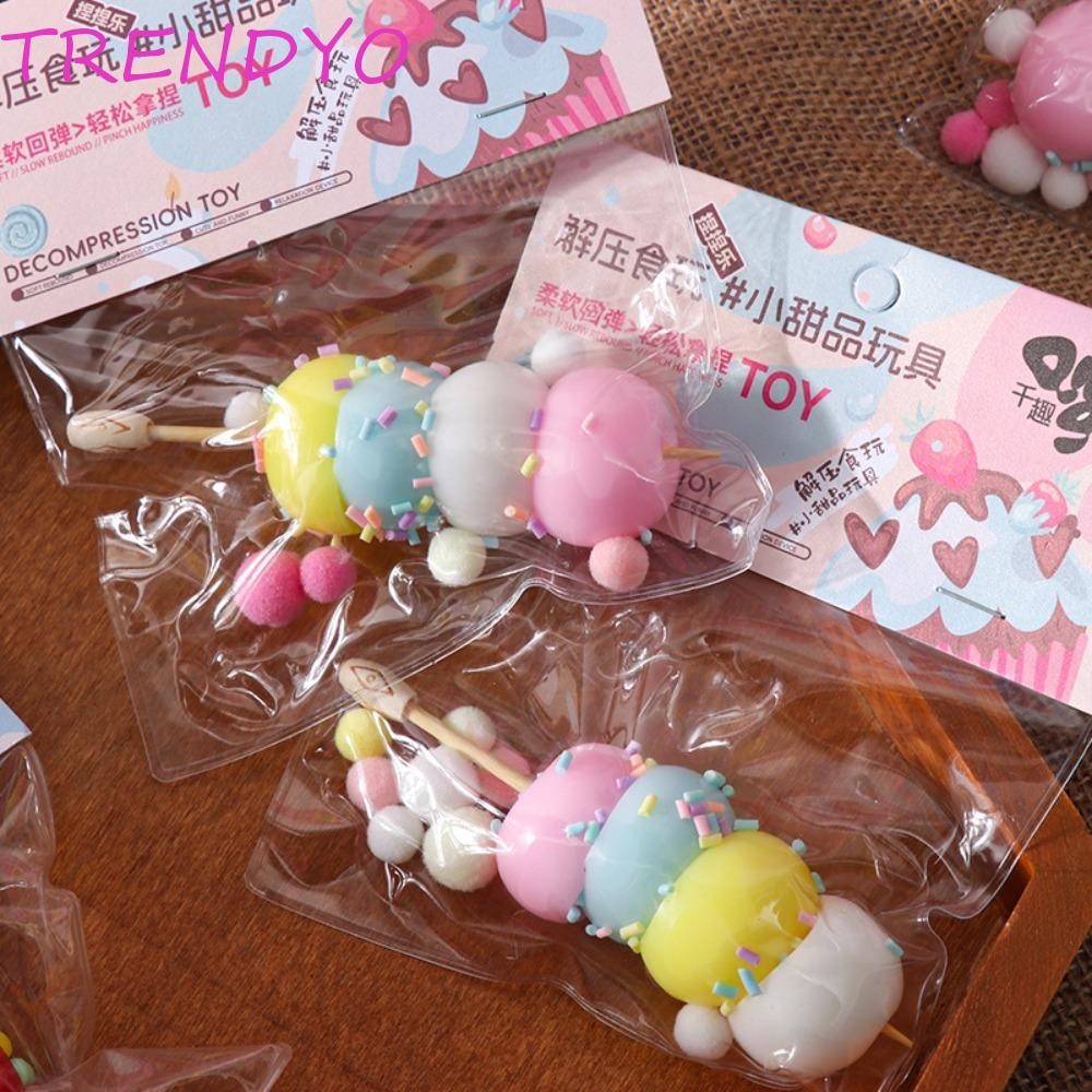 Trendyo ช้า Rebound Pinch ของเล่น, เค้กอาหาร Soft TPR Doughnut ของเล่น, น่ารักที่น่าสนใจ Creative TPR มินิบีบของเล่นเด็ก