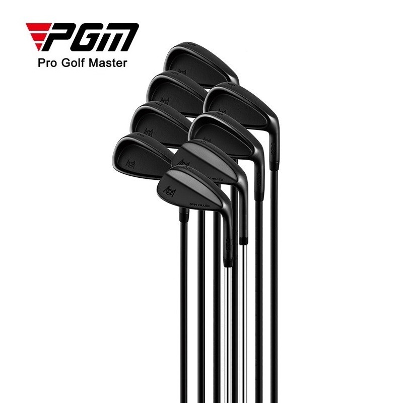 PGM Mo eyes golf iron 5 6 7 8 9 PW SW 52 56 wedge glossy black club set สําหรับขวา handed men