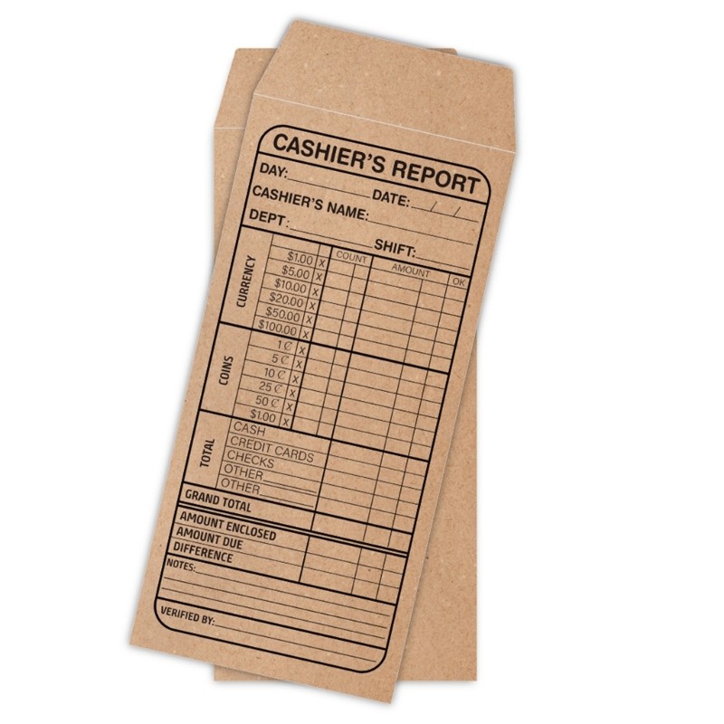 Rich Casher Deposit Envelopes 4 7x10Inch Cash Drop Envelopes for Shop Owner