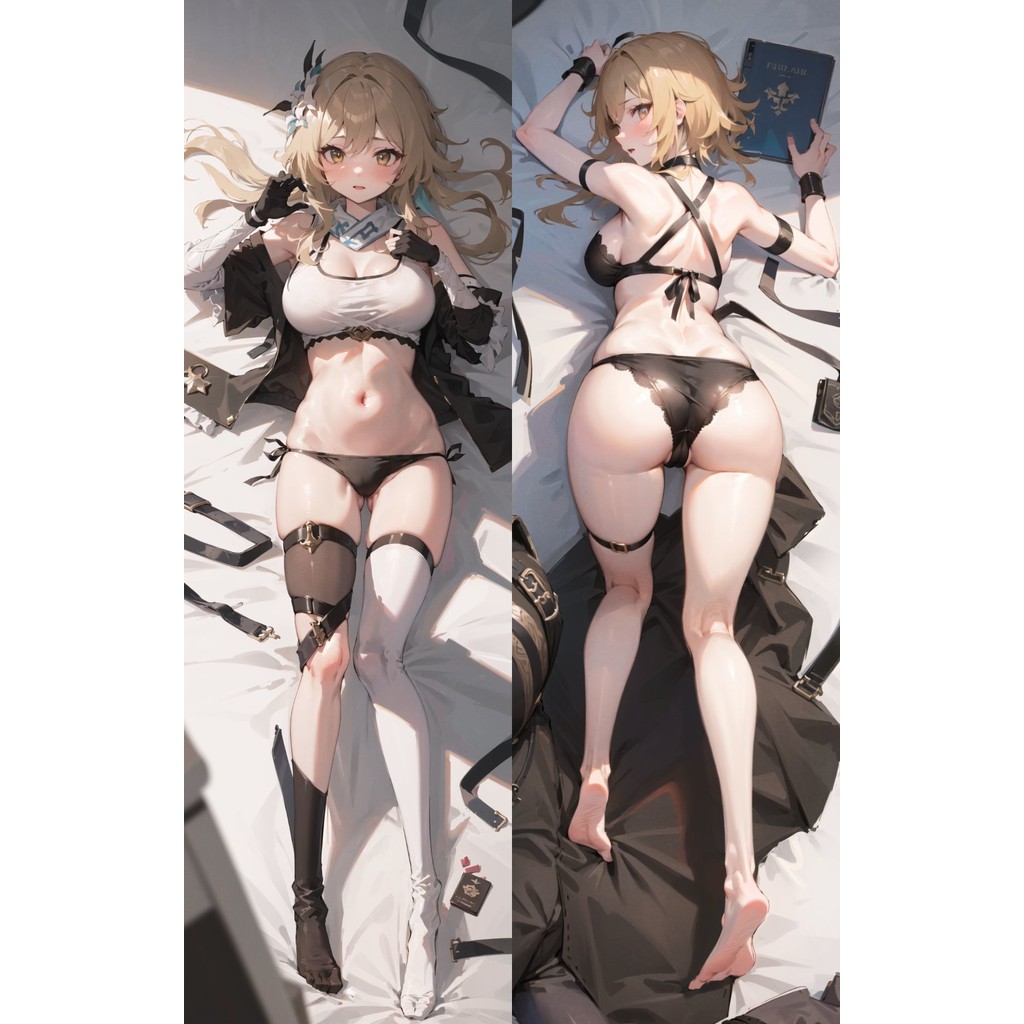 Genshin Impact Lumine Body หมอนอะนิเมะ Dakimakura หมอนกอดเบาะ 50X150 ซม.