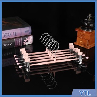 หนีบกางเกงกระโปรง ไม้แขวนเสื้อหนีบ สเเตนเลสเคลือบซิลิโคน ไม้…