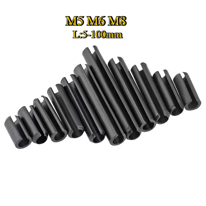 [ss] M5M6M8 ปิ๊น ตะกุด ตะกรุด ผ่า ปิ้นหลอด ปิ้นตะกุด ปิ้นเหล็ก ปิ้นผ่า/ Slotted Spring Pins [WJX-TH1]