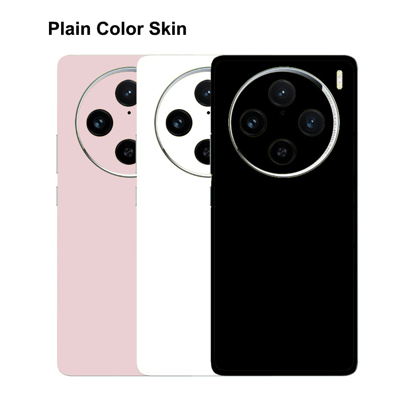 สติกเกอร์กันรอยหน้าจอด้านหลังแบบสีพื้นสำหรับ VIVO X100 X100S X200 X300 Pro X200S ฟิล์มคลุมเต็มจอ X100 X200 X300 Ultra เปลี่ยนสีได้