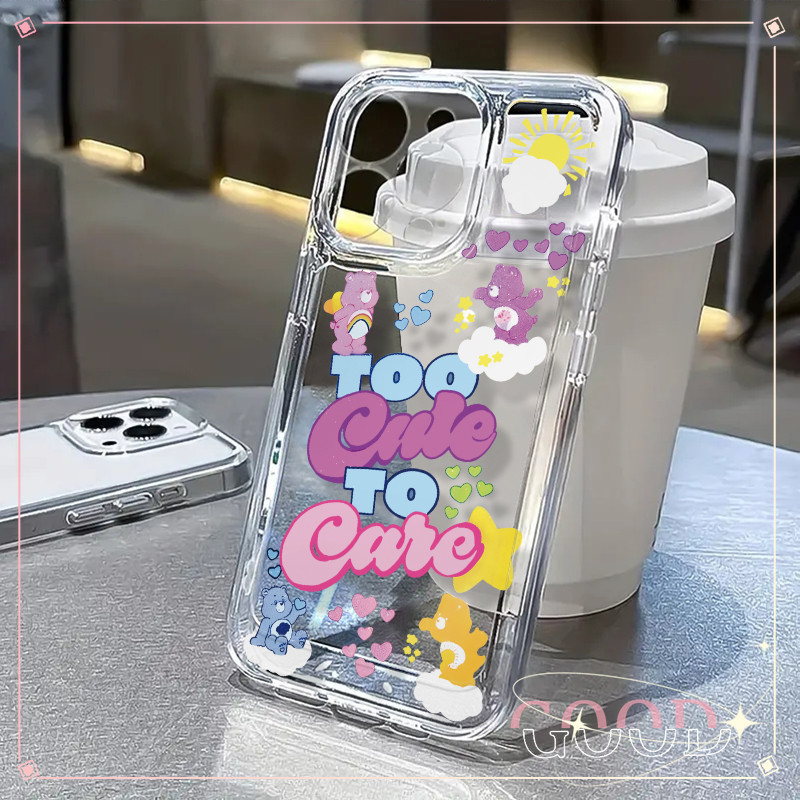 GOOD กรณีโทรศัพท์แอปเปิ้ล กันกระแทก วินนี่เดอะพูห์ หรูหรา for iPhone 11 X 12 13 14 15 plus 16 pro max 7/8plus หมีน้อย