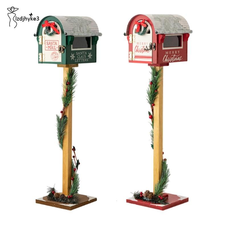 [lzdjhyke3] กล่องจดหมายคริสต์มาสการถ่ายภาพ Prop Mail Box สําหรับห้องนั่งเล่น Party ร้านอาหาร
