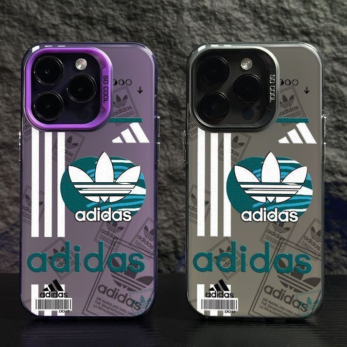 ใช้ได้กับ VIVO Y17 Y20 Y50 Y51 Y30 Y22 Y91 Y21 Y15 Y16 Y02 Y1S V25 เคสโทรศัพท์โฮโลแกรม Adidas แบรนด์อินเทรนด์