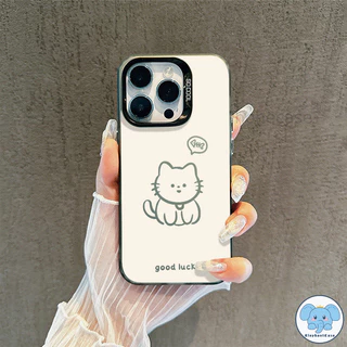 น่ารักลูกสุนัขลูกแมวคู่รักเข้ากันได้เคสไอโฟน 16 17 air 11 13 15 7 Plus 12 14 Pro Max XR X XS Max 16 7 14 8 Plus SE 2020