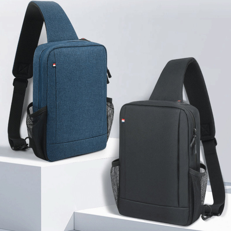 แฟชั่น Commuting กระเป๋าคาดหน้าอกสําหรับ Apple iPad mini 7/6Tablet กระเป๋าสีดํากระเป๋าสะพายข้างสําหร