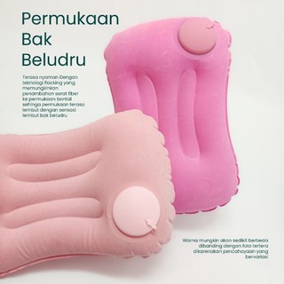 HD - Bantal Kepela Angin Pompa Otomatis Pompa Angin Tekan Tiup Traveling Aeros Pillow Camping Inflatable Bantal02
