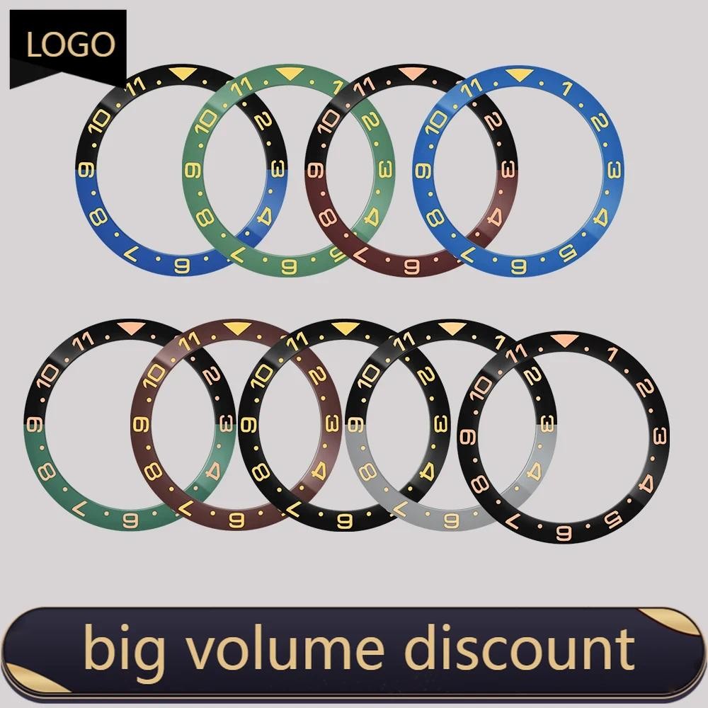 Laz 38 * 30.6 มม.เซรามิค Bezel ใส่ GMT Bezel แหวน Fit สําหรับ SUB GMT SKX007 SKX009 SRPD นาฬิกา NH35