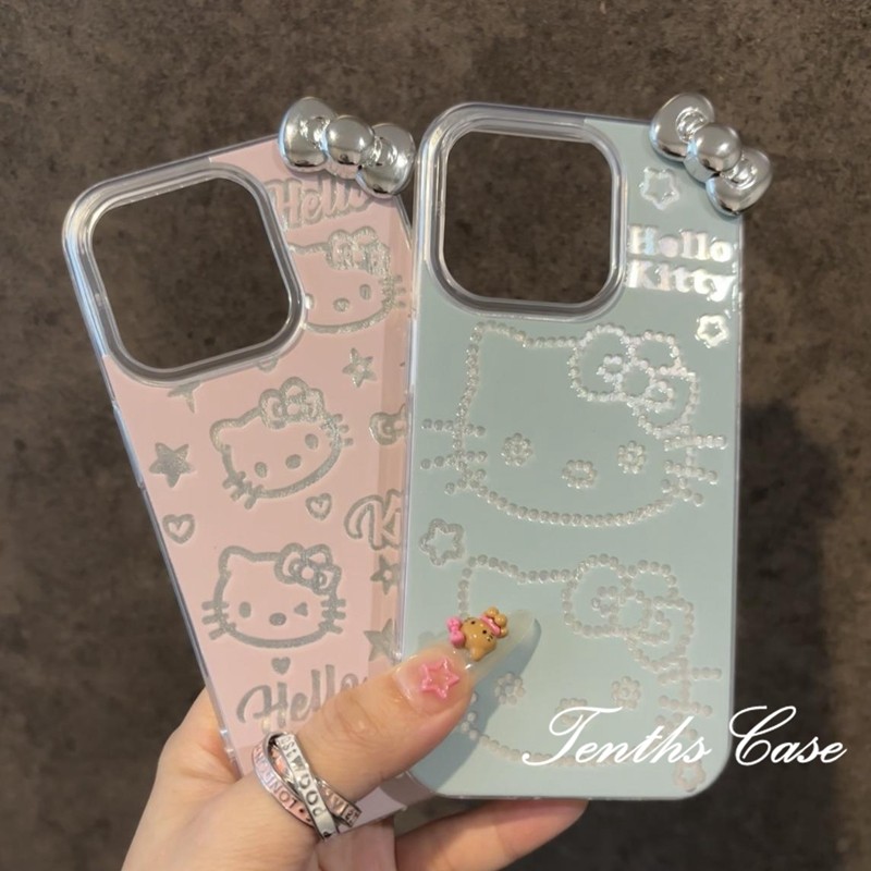 SAMSUNG สําหรับsamsung A06 A16 A35 A25 A15 A05 A03 A04s A12 A13 A14 A23 A24 A32 A34 4G A51 A52s A53 A54 A55 5G S23 S24 S24 นุ่มเงินKittyฝาครอบกรณีFeather 3Dเคสโทรศัพท์ - รูปที่ 3