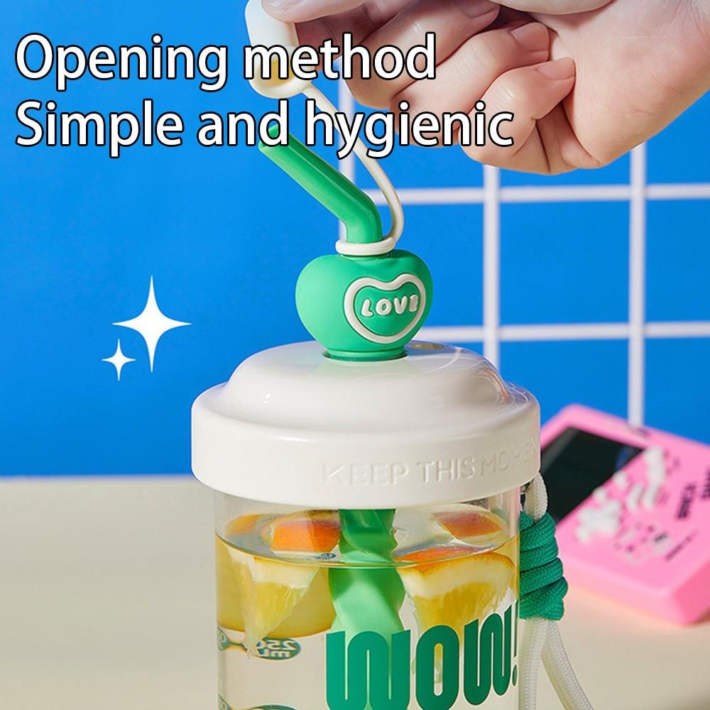 Pisuz Way Pcแก้วน้ำปั่นขนาดเล็ก น่ารักการ์ตูน กีฬากลางแจ้งน่ารักการ์ตูนออกแบบเฉพาะแก้วน้ําแบบพกพา - รูปที่ 2