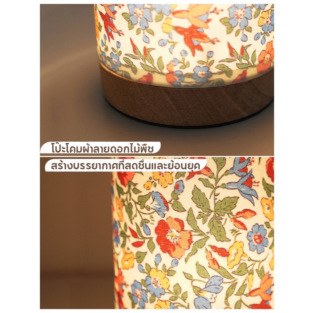 โคมไฟตั้งโต๊ะ led สไตล์มินิมอล ไฟวอร์มไลท์ สำหรับตกแต่งห้องนอน - รูปที่ 4