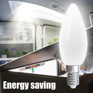 หลอดไฟ LED E12 E14 ประหยัดพลังงาน 1W 220V, การเปลี่ยนไฟตู้เย็นด้วย 360° ไฟส่องสว่าง ตัวเลือกแสงอบอุ่น/สีขาว (1/3/5ชิ้น)