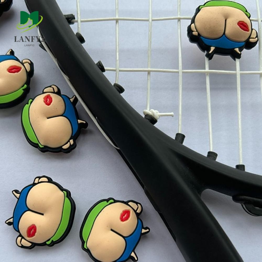 Alanfy เทนนิส Racquet Dampener, PP จีนหัวใจไม้เทนนิสการสั่นสะเทือน, Anti-vibration ซิลิโคนกันกระแทกไม้เทนนิสโช้คอัพ Racquetball ผู้เล่น
