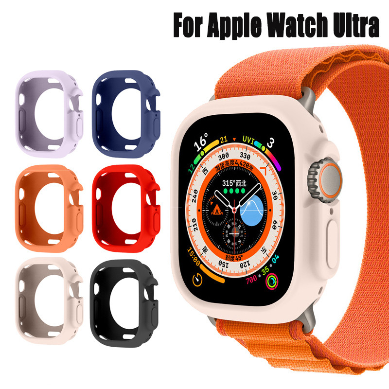 Smartwatch Matte Soft TPU กรอบสําหรับนาฬิกา ultra 8 49 มม.สําหรับ iWatch เคสซิลิโคนใส Shell smart Wa
