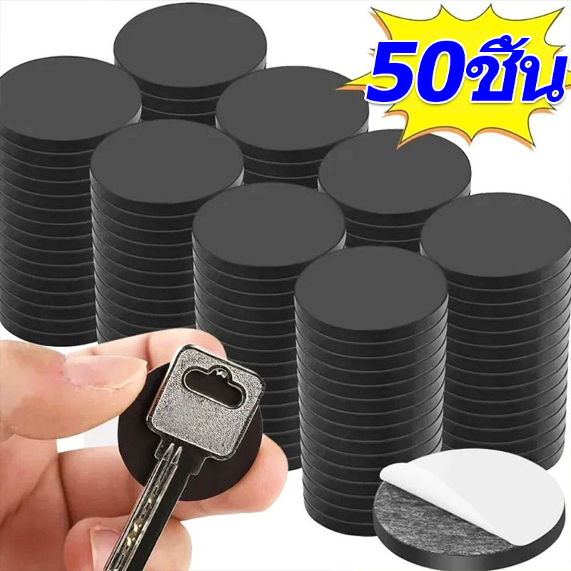 แผ่นแม่เหล็กกาวตนเอง 50 ชิ้น / แผ่นแม่เหล็กสี่เหลี่ยมกลม / สติกเกอร์การสอนกระดานดํา / แม่เหล็กติดตู้เย็น ทําเอง
