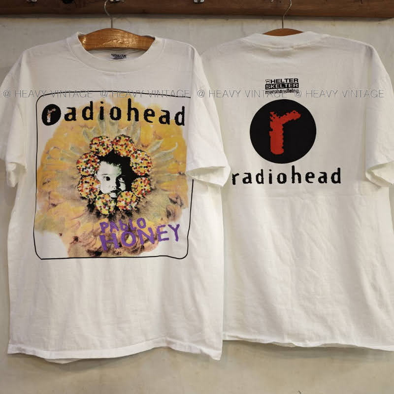 RADIO HEAD PABLO HONEY tag USA เสื้อทัวร์ วงร๊อค heavy vintage shirt