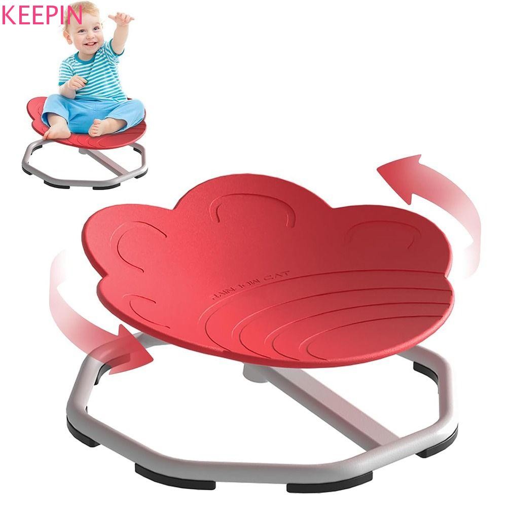 Keepin Balance เก้าอี้หมุน, Cat Claw รูป Anti-slip เด็ก Balance การฝึกอบรมของเล่น,นั่ง Comfortably ขนาดใหญ่โหลดแบริ่งส่งเสริมการประสานงาน Sensory Spinning เก้าอี้ Vestibule