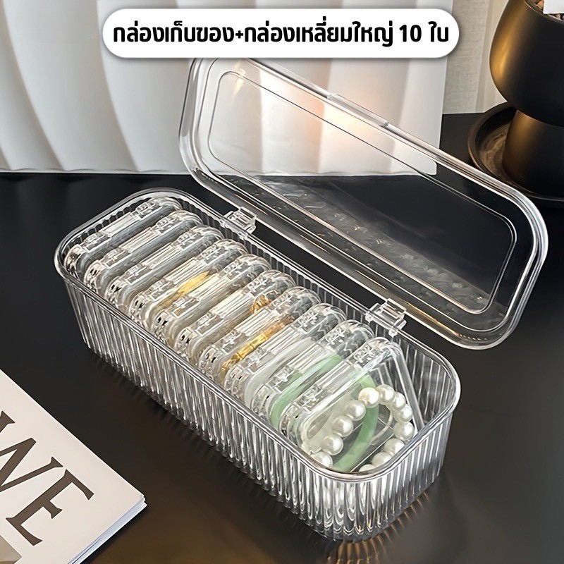 กล่องเก็บเครื่องสำอางมินิมอล ดีไซน์ทันสมัย พร้อมช่องจัดระเบียบแปรงแต่งหน้า กันฝุ่นและความชื้นได้เป็นอย่างดี CM0006LY - รูปที่ 4